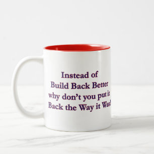 Zurück Zweifarbige Tasse