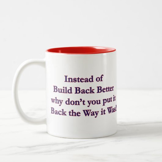 Zurück Zweifarbige Tasse (Links)