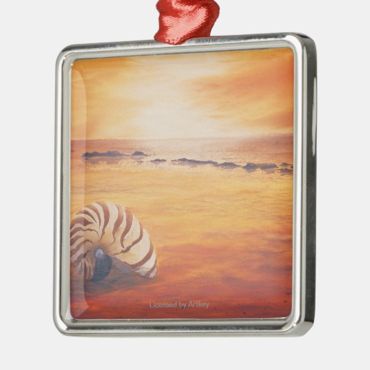 Zurückbleiben Silbernes Ornament (Links)