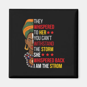 zurückflüstern Ich bin der Sturm Bhm Stolz Afrikan Magnet