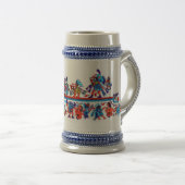 zurückgebogene moche Kunst Bierglas (VorderseiteRechts)