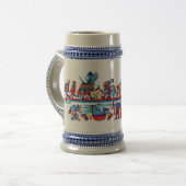 zurückgebogene moche Kunst Bierglas (Vorderseite Links)