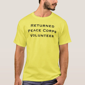 Zurückgebrachter Friedenskorps-Freiwilliger T-Shirt