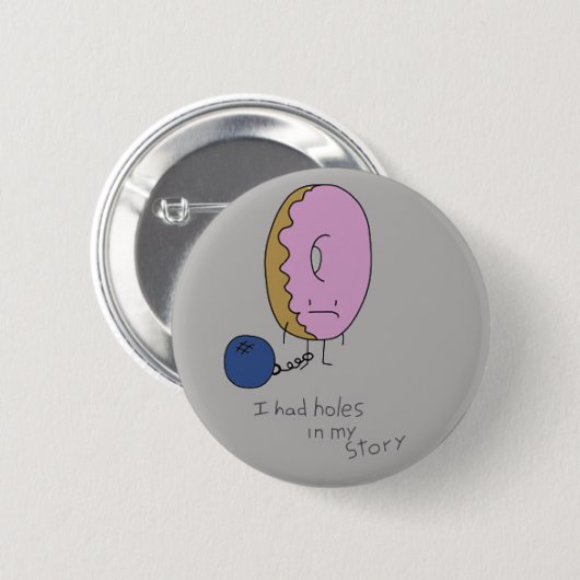 Zurückgehaltener Krapfen Button (Vorne & Hinten)