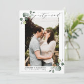 Zurückgestellt Ändern Sie das Datum Eukalyptus-Hoc Ankündigung (Stehend Vorderseite)