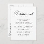 Zurückgestellt Ankündigung von Elegant Script Wedd (Vorne/Hinten)