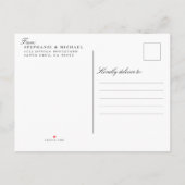 Zurückgestellt Ankündigung von Elegant Script Wedd (Rückseite)