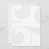 Zurückgestellt Elegante Einladung zur Veranstaltun (Rückseite)