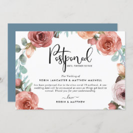 Zurückgestellte Ereignisankündigung Dusty Blue Pea Einladung