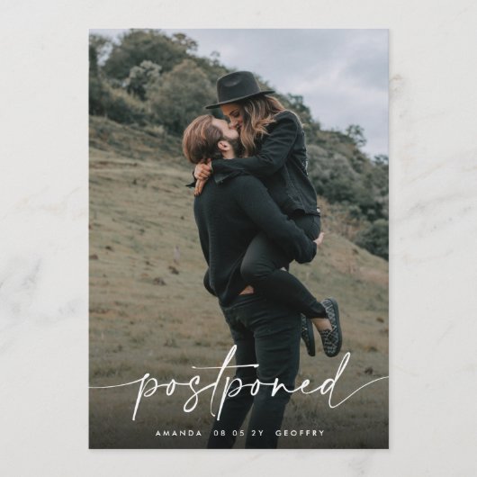 Zurückgestellte Hochzeit Ändern Sie den QR-CODE fü Save The Date (Vorderseite)