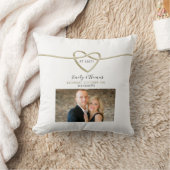 Zurückgestellte Hochzeit speichern das Datum der E Kissen (Decke)