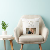 Zurückgestellte Hochzeit speichern das Datum der E Kissen (Stuhl )