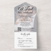 Zurückgestellte QR-Code für die Hochzeitempfehlung All In One Einladung (Innen Boden)