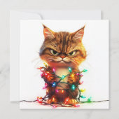 zurückgetreten Festive Grump Feiertagskarte (Vorderseite)