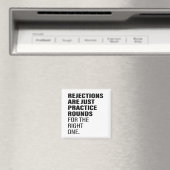 Zurückgewiesene Zitate ermutigen Word Text Art Magnet (In Situ (Geschirrspüler))