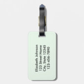 Zurückgezogen: Auf Wiedersehen Spannungs-Zitat Gepäckanhänger (Rückseite vertikal)