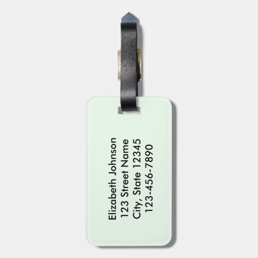 Zurückgezogen: Auf Wiedersehen Spannungs-Zitat Gepäckanhänger (Rückseite vertikal)