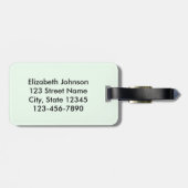 Zurückgezogen: Auf Wiedersehen Spannungs-Zitat Gepäckanhänger (Rückseite horizontal)