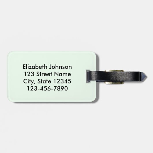 Zurückgezogen: Auf Wiedersehen Spannungs-Zitat Gepäckanhänger (Rückseite horizontal)