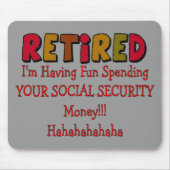 Zurückgezogen --Ausgabe Ihrer Sozialversicherung Mousepad (Vorne)