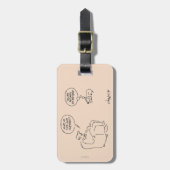 Zurückgezogen Gepäckanhänger (Vorderseite vertikal)