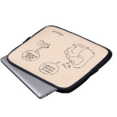 Zurückgezogen Laptopschutzhülle (Vorne Knopf)