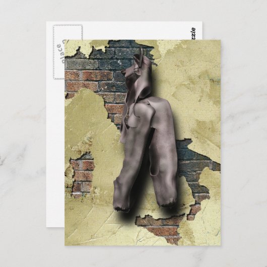 zurückgezogen postkarte (Vorne/Hinten)