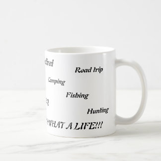 Zurückgezogen, Straßenreise, Camping, Fischen, Kaffeetasse