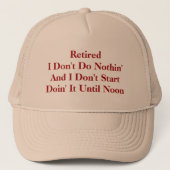 Zurückgezogen Truckerkappe (Vorderseite)