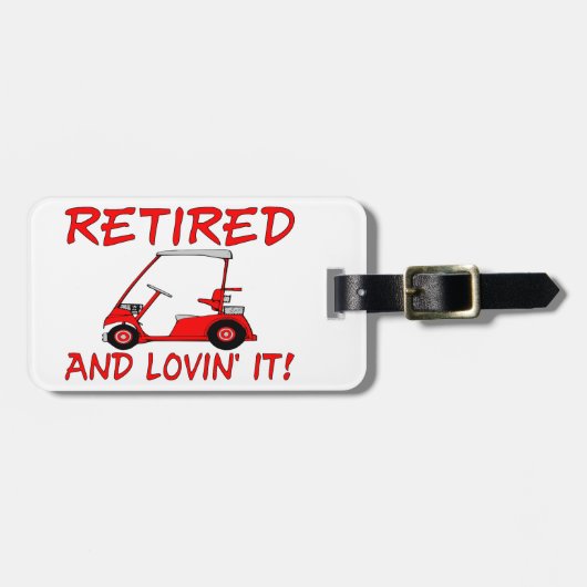 Zurückgezogen u. Lovin es Gepäckanhänger (Vorderseite horizontal)