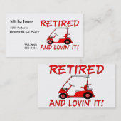 Zurückgezogen u. Lovin es Visitenkarte (Vorne/Hinten)