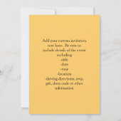 Zurückgezogen und bereiten Sie vor, um sich zu Einladung (Rückseite)