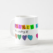 "Zurückgezogen und es liebend" T - Shirts und Kaffeetasse (Vorderseite Links)