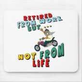 Zurückgezogen von der Arbeit Mousepad (Vorne)