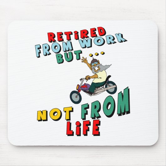 Zurückgezogen von der Arbeit Mousepad (Vorne)