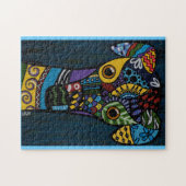 Zurückgezogen, Windhund-Rettungs-Puzzlespiel Puzzle (Horizontal)