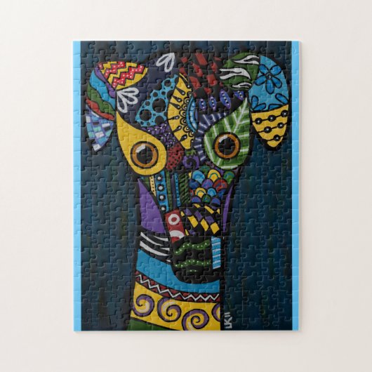 Zurückgezogen, Windhund-Rettungs-Puzzlespiel Puzzle (Vertikal)