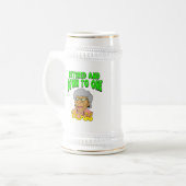 Zurückgezogen zu einem Chef (2) Bierglas (Vorderseite Links)
