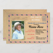 Zurückgezogene die Ruhestands-Foto-Postpostkarte Einladung (Vorne/Hinten)