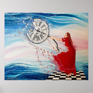 Zurückhalten der Zeit Archivierungspapier Poster