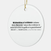Zurückhalten des Beweis Brady V Maryland Keramikornament (Links)