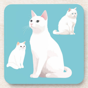 Zurückhaltende Katzen Getränkeuntersetzer