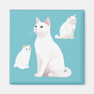 Zurückhaltende Katzen Magnet