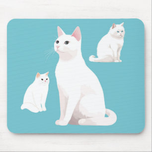 Zurückhaltende Katzen Mousepad