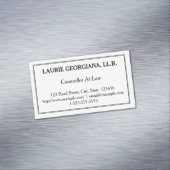 Zurückhaltender Rechtsberater magnetische Visitenkarte (Beispiel)