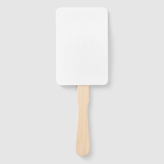 Zurückhaltung - Ruhe Behalten und Dollar Rocki ein Fächer (Vorderseite)