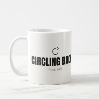 Zurückkommen (hieß nie weggehen) Lustiger Bürobech Kaffeetasse