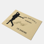 zurückkommen mit einem Optionsschein, den ich tanz Fußmatte (Schrägansicht)