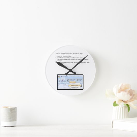 zurückrufen runde wanduhr (Zuhause)