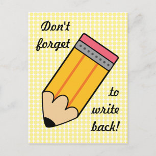 Zurückschreiben Postkarte